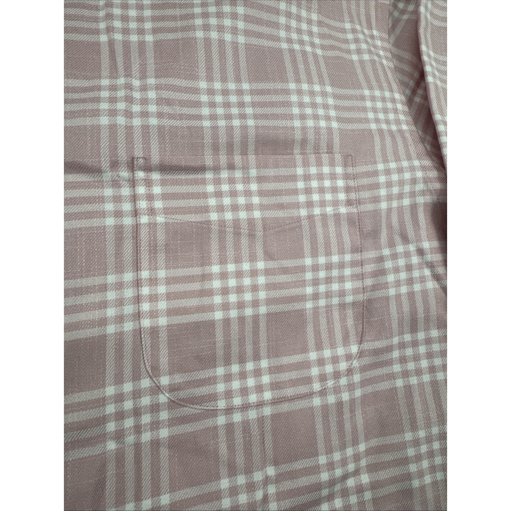 Charles Tyrwhitt Non-Iron Classic Fit Button Down Flannel Mens L Pink Plaid - Picture 6 of 9